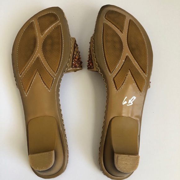 Coconut Matisse Halle embroidered beaded slides 9 - Picture 9 of 10